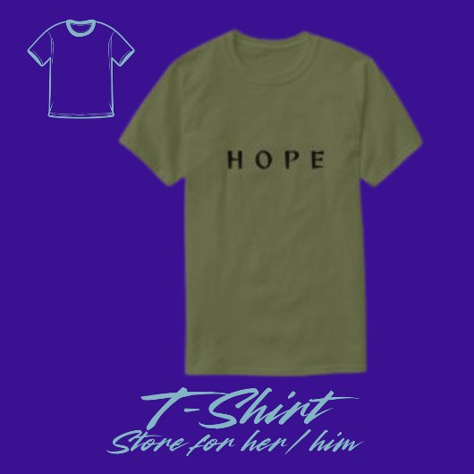 カスタムホープタイポグラフィメンズTシャツ Tシャツ