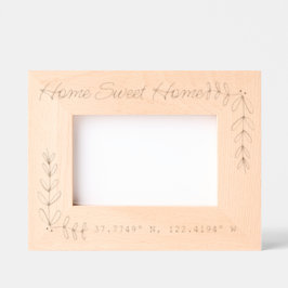 カスタムホームスイートホームコーディネート新しいホームギフト レーザー彫刻フレーム