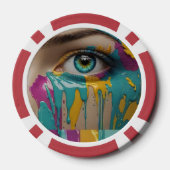 カスタムホームトーナメントゲームナイトトランプのポーカー ポーカーチップ (裏面)