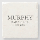 カスタムホームバーファミリ名 ストーンコースター (正面)