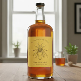 カスタムホームビール醸造ハニーワインラベル ワインラベル