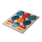 カスタムホームプレートミッドモダンセンチュリージオメトリック タイル (側面)