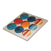 カスタムホームプレートミッドモダンセンチュリージオメトリック タイル (側面)