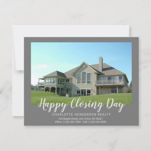 カスタムホーム写真売り手ハッピークローズ日 (正面)