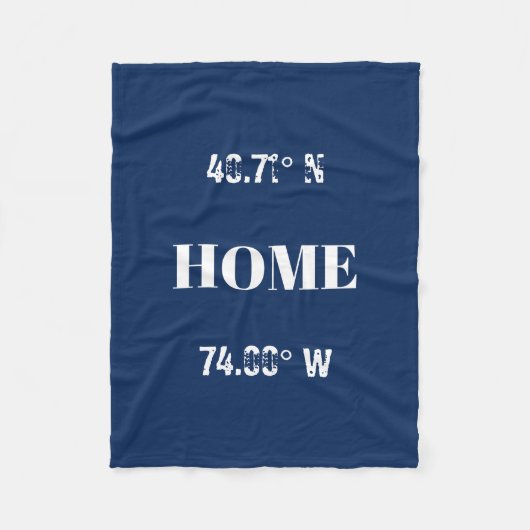 カスタムホーム座標 フリースブランケット (正面)
