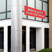 カスタムボイコットバナー 横断幕 (ビルの外側)