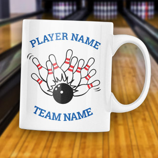 カスタムボウリングチームロゴ＋選手名＋チーム名 ツートーンマグカップ
