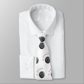 カスタムボウリングボール&ピンパターン ネクタイ (タイ)