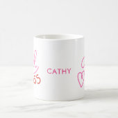 カスタムボスハート名 コーヒーマグカップ (中央)