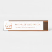 カスタムボスロモダンゴバラ金ゴールド デスクネームプレート (正面)