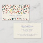 カスタムボタニカルオーガニック美しいスキンケアウェルネス 名刺 (正面/裏面)