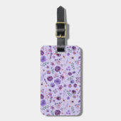 カスタムボタニカルラゲッジタグ – セレネソフトラベンダー ラゲッジタグ (正面縦)