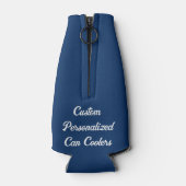 カスタムボトルクールがロゴデザインで印刷 ボトルクーラー (裏面)