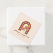 カスタムボヘミアン秋テラコッタフローラ結婚ズ フェイバータグ (インサイチュ)