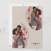 カスタムボホアーチ誕生日2フォトホリデーカード シーズンカード (正面)