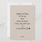 カスタムボホアーチ誕生日2フォトホリデーカード シーズンカード (裏面)