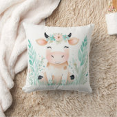 カスタムボホキュートカーフレピローパステルグリーン クッション (ブランケット)