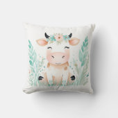 カスタムボホキュートカーフレピローパステルグリーン クッション (正面)