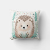 カスタムボホキュートヘッジホッグピローパステルグリーン クッション (正面)