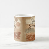 カスタムボホセラミックマググ | ユニーク自然インスパイアD コーヒーマグカップ (中央)