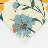 カスタムボホボタニカルフラワーガーデンフリースブランケット フリースブランケット (角)