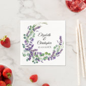 カスタムボホラベンダーユーカリ結婚ス スタンダードカクテルナプキン (インサイチュ)
