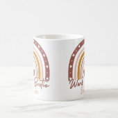 カスタムボホレインボーワークベスティパーソナライズされた コーヒーマグカップ (中央)