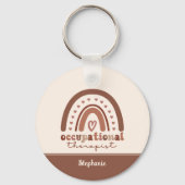 カスタムボホレインボーOT職業セラピスト キーホルダー (正面)