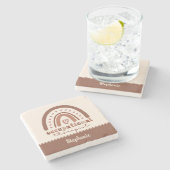 カスタムボホレインボーOT職業セラピスト ストーンコースター (横)