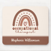 カスタムボホレインボーOT職業セラピスト マウスパッド (正面)