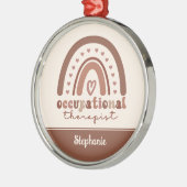 カスタムボホレインボーOT職業セラピスト メタルオーナメント (左)