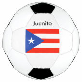 カスタムボリパーソナライズされたクサプエルトリカバンデラ サッカーボール (正面)