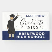 カスタムボーイアバター|高校卒業旗 横断幕 (横)