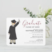 カスタムボーイアバター |高校卒業 招待状 (スタンド正面)