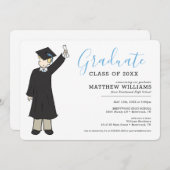 カスタムボーイアバター |高校卒業 招待状 (正面/裏面)