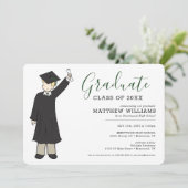カスタムボーイアバター|高校卒業 招待状 (スタンド正面)