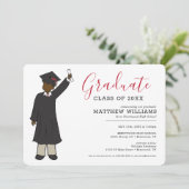 カスタムボーイアバター|高校卒業 招待状 (スタンド正面)
