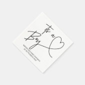 カスタムボーイベビーシャワーカクテルナプキンパーティーデコール スタンダードカクテルナプキン (角)