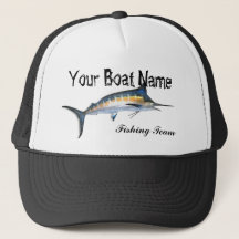 カスタムボートネームMarlinトラック運転手ハット