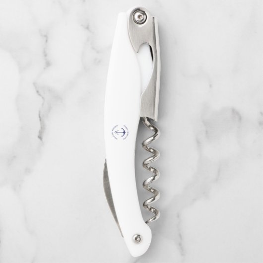 カスタムボート名ウェルカムアボード航海のいかり ソムリエナイフ (裏面)