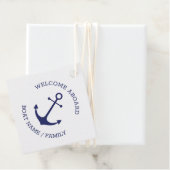 カスタムボート名ウェルカムアボード航海のいかり フェイバータグ (インサイチュ)