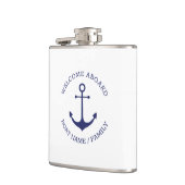 カスタムボート名ウェルカムアボード航海のいかり フラスク (左)