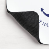 カスタムボート名ウェルカムアボード航海のいかり マウスパッド (コーナー)