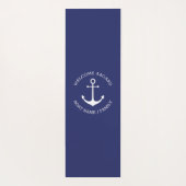 カスタムボート名ウェルカムアボード航海のいかり ヨガマット (裏面)