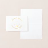 カスタムボート名ウェルカムアボード航海のいかり 箔カード (ディスプレー)