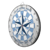 カスタムボート名航海のスターパーソナライズされた ダーツボード (正面右)