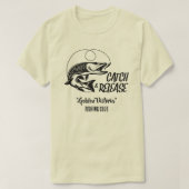 カスタムボート名Catch & Releaseフィッシング Tシャツ (デザイン正面)