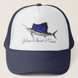 カスタムボート名Sailfish Trucker Hat キャップ