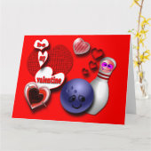 カスタムボーリンググリーティングカード カード (黄色い花)