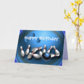 カスタムボーリンググリーティングカード カード (黄色い花)